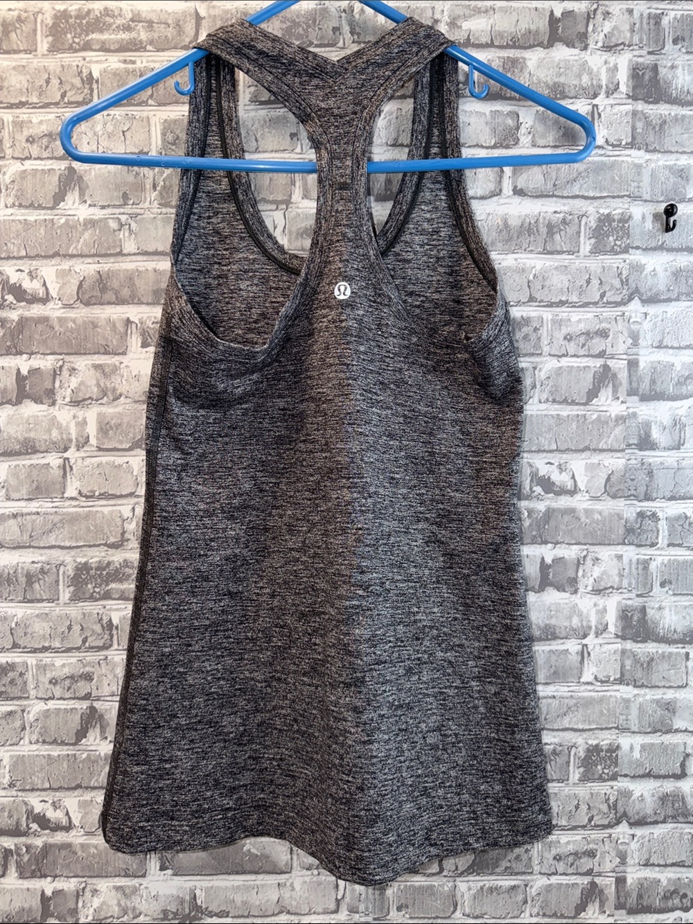 lululemon athletica Heathered Charcoal Gray Racerback Tank